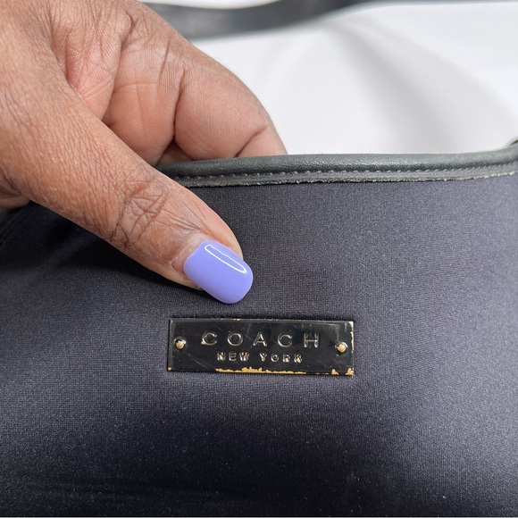 Coach Black Neoprene Tote - Picture 2 of 4